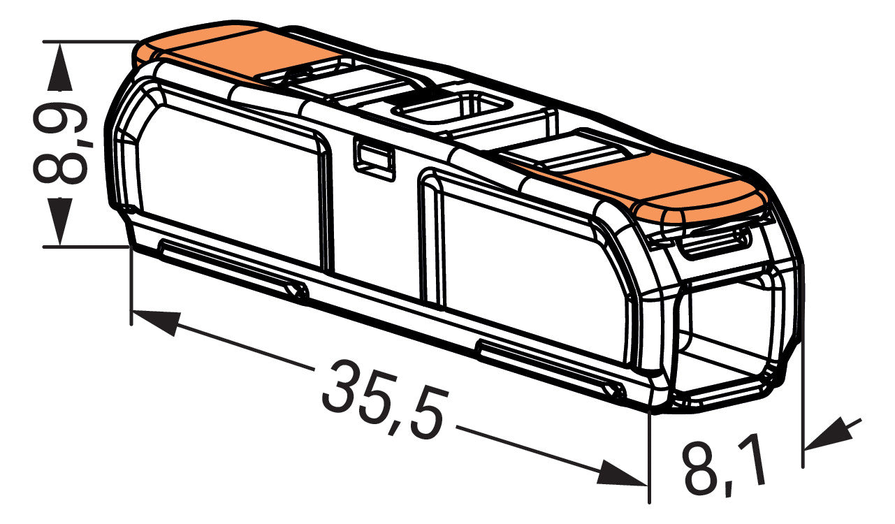 WAGO 221-2411 Steckklemme 2f 450V 32A Serie 221 0,2-4qmm - 10er Set