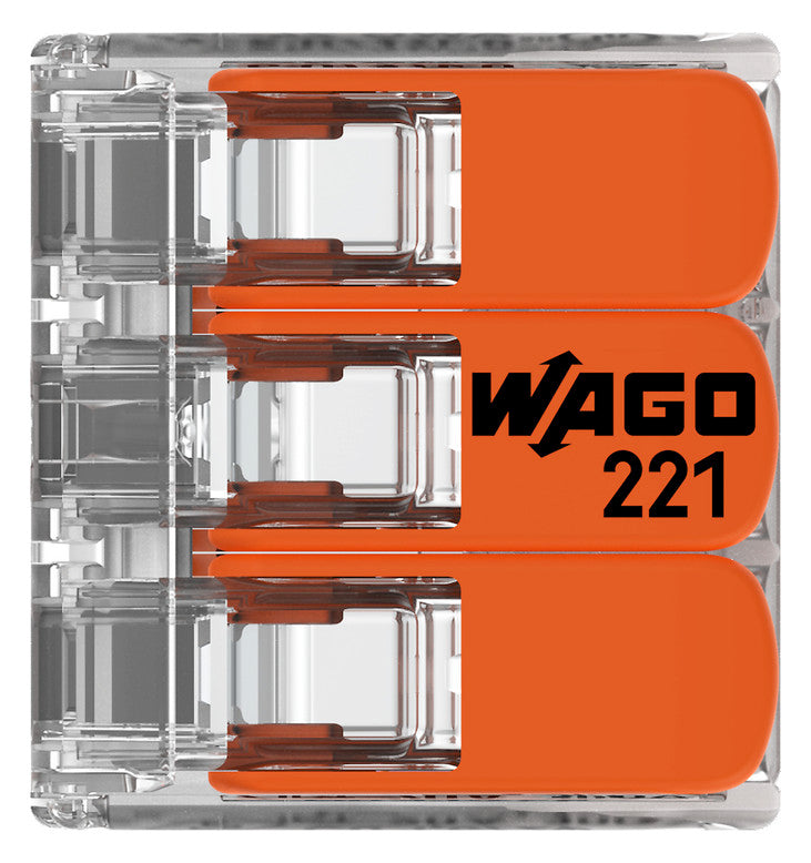 WAGO 221-413 Steckklemme 3f 450V 32A Serie 221 0,2-4qmm - 10er Set