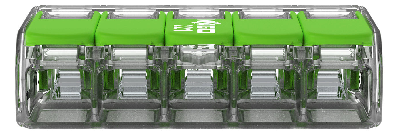 WAGO 221-425 Steckklemme 5f 450V 32A 0,2-4qmm gn - 10er Set