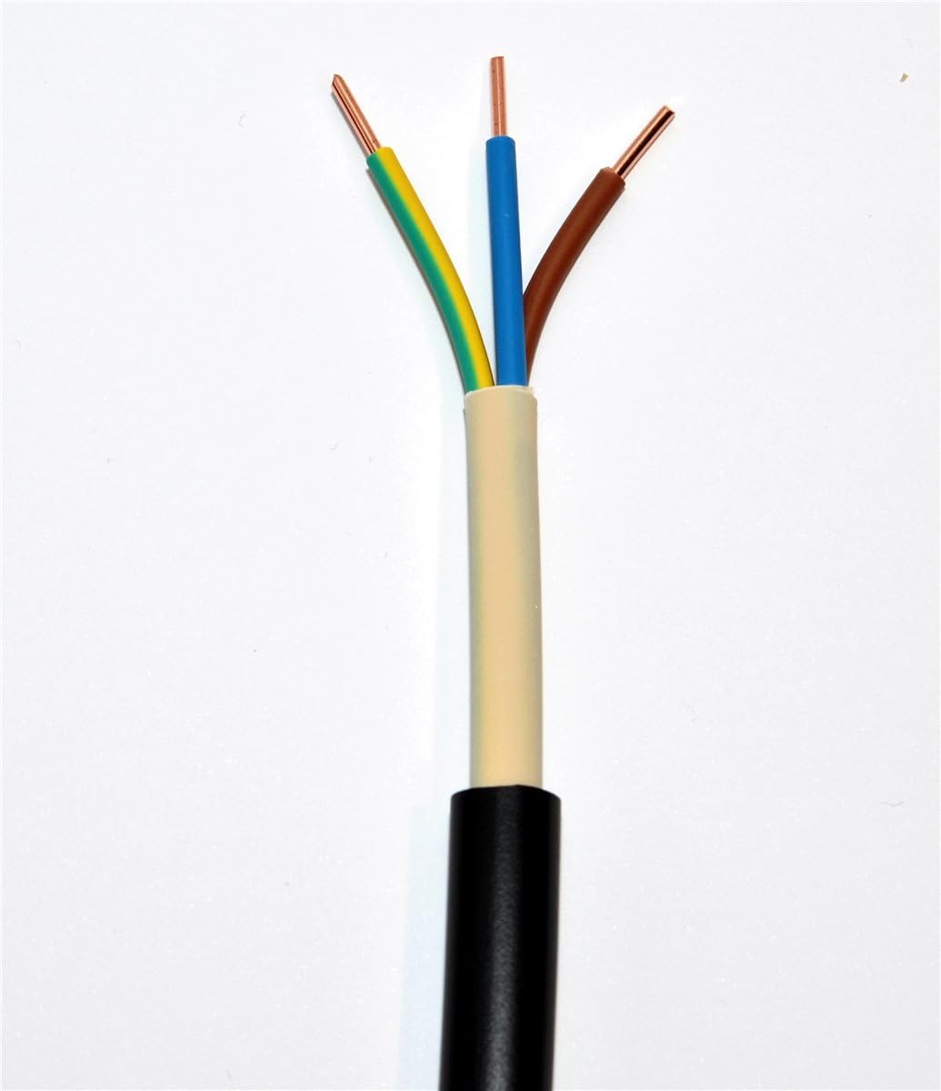 Erdkabel NYY-J 3x2,5 mm² RE schwarz Ring 50m 3x2,5qmm für den Innen- und Außenbereich