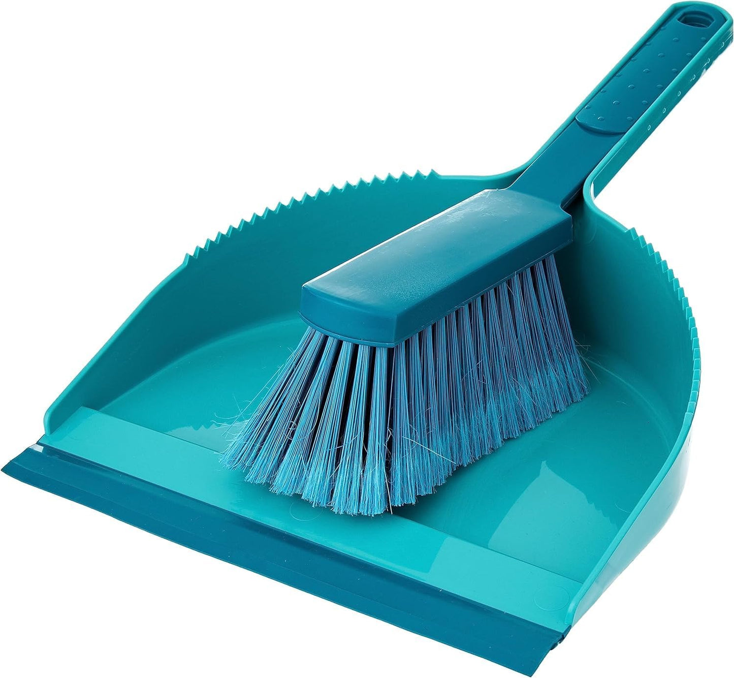 Leifheit - Handkehrset Classic mit Spezialborsten, Kehrschaufelset mit extra langer Gummilippe, Handfeger und Schaufel mit Schaberkante und Aufhängeöse