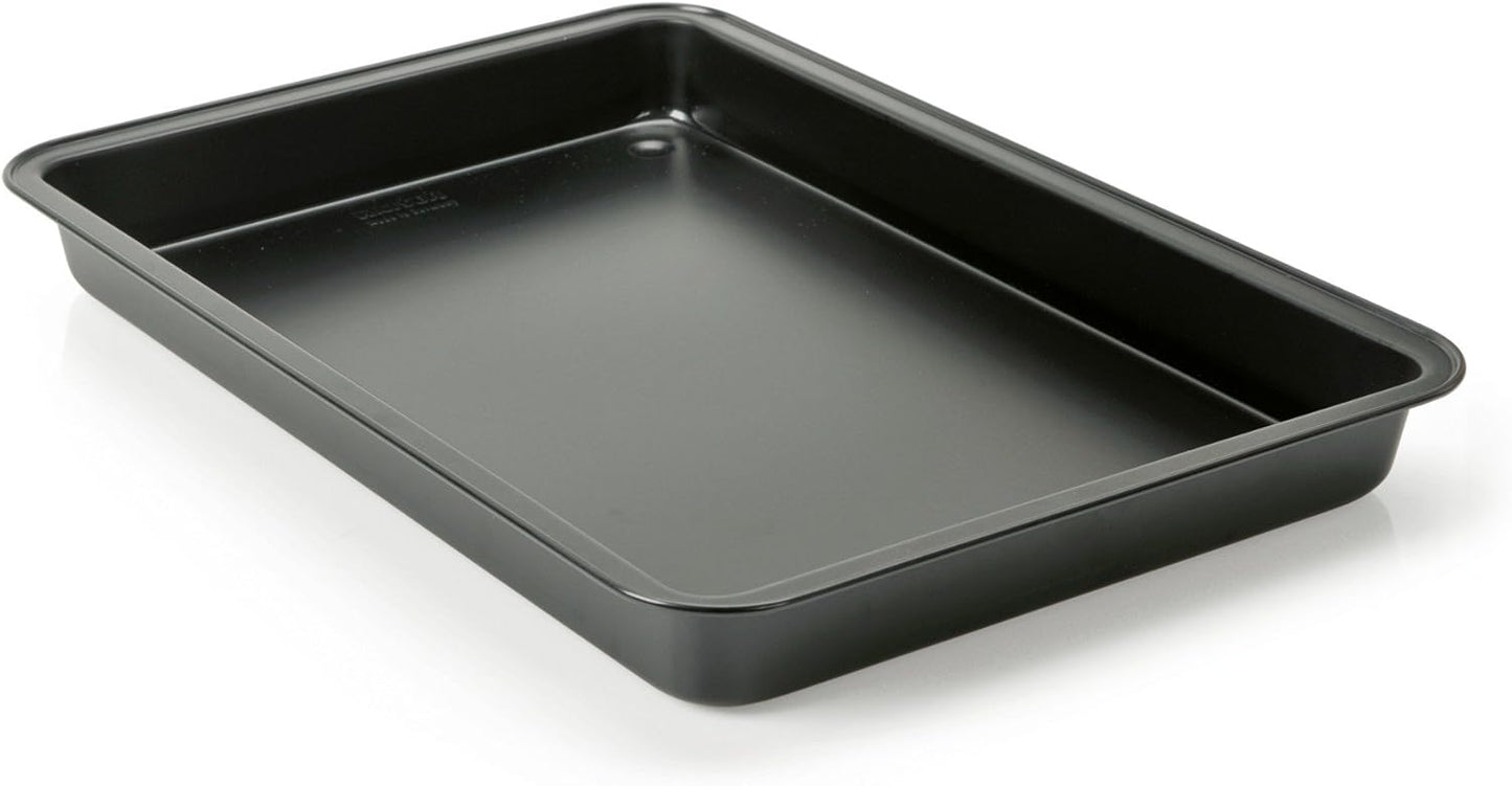 Original Kaiser Classic Brat- und Auflaufform 42 x 29 x 4 cm, Backblech antihaftbeschichtet, extra hoher Rand, praktischer Griffrand, optimale Wärmeleitung, extra hoher Rand, praktischer Griffrand