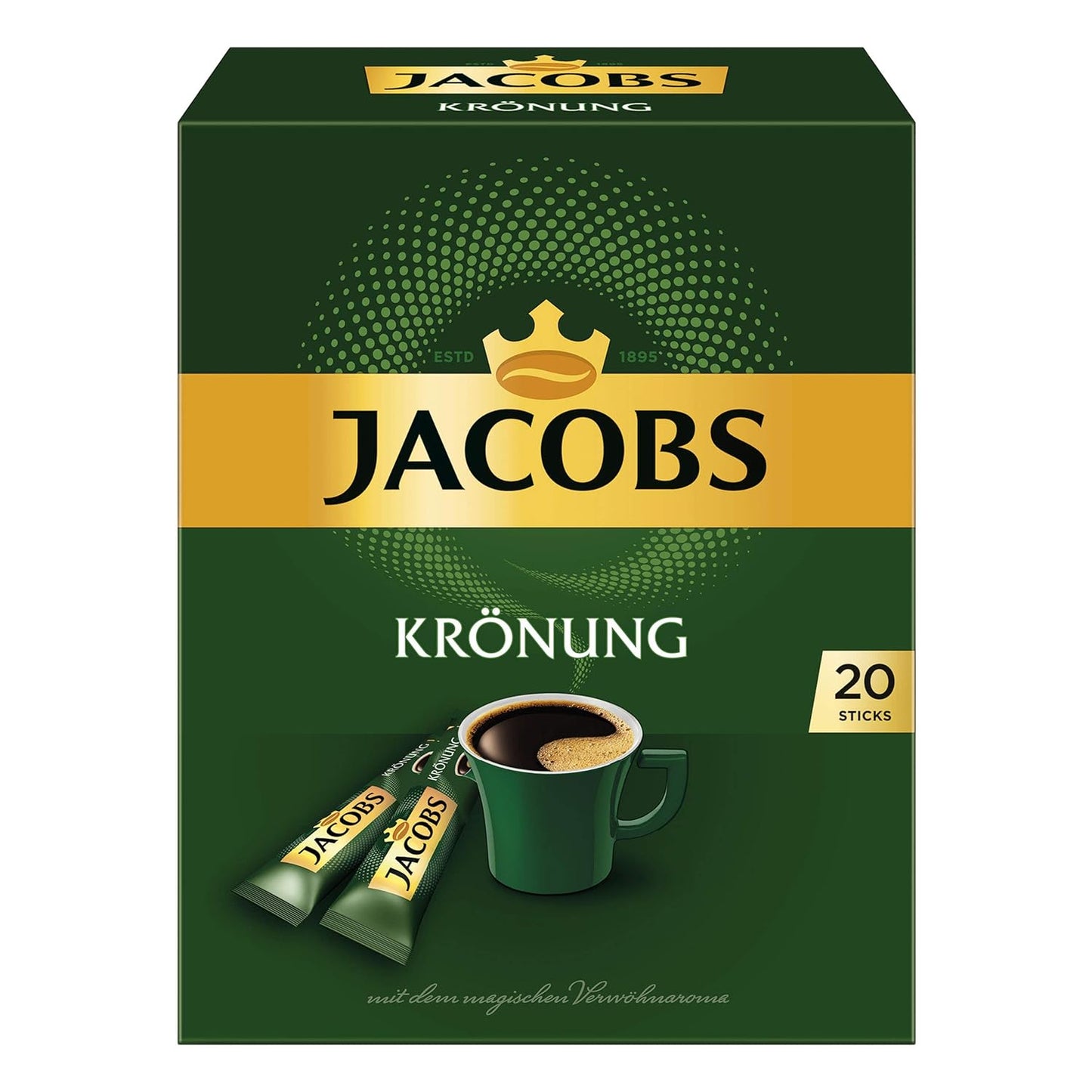 JACOBS - löslicher Kaffee Krönung - 20 Instant Kaffee Sticks - 36 g