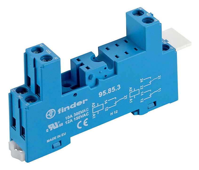 finder - 95.85.3 Fassung mit Schraubanschlüssen für Relais 40.52/40.61/44.52/44.62 95.85.3