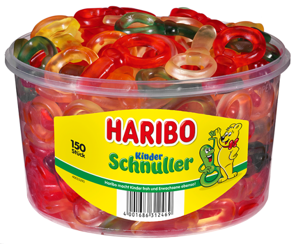 HARIBO - Kinder Schnuller - Dose 150 Stück - 1,2kg