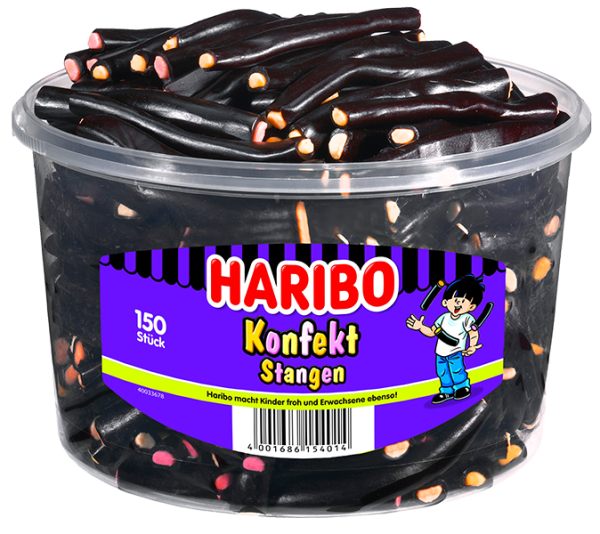 HARIBO - Konfekt Stangen - 150 Stück - 1,2kg