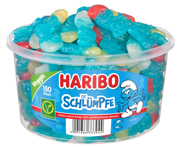 HARIBO - Die Schlümpfe - 150 Stück - 1,35kg