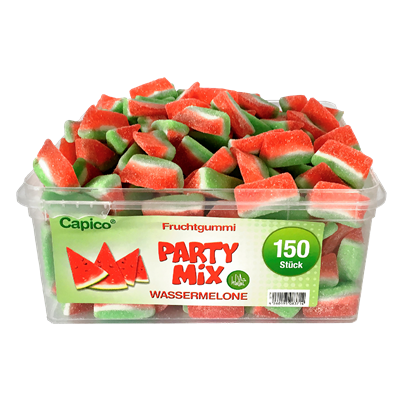 Tise Capico - Halal Fruchtgummi Wassermelone 150 Stück - 1,05 kg Dose