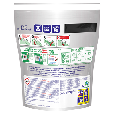 Ariel - Waschmittel Pods All-in-1 - 100 Waschladungen, Strahlend Rein, Umweltschonendes Waschen, - 100 Stück (2x50 Stück)