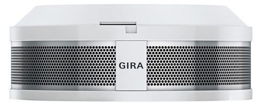 Gira Rauchwarnmelder Dual Q DIN14604, vernetzbar über Funk und Draht, reinweiß, 233602