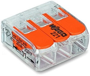 WAGO 221-413 Steckklemme 3f 450V 32A Serie 221 0,2-4qmm - 10er Set
