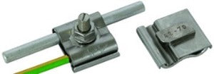 Dehn+Söhne Uni-Erdungsklemme8.10 AQ4 50 HKSM8 V2A - Verbinder für Blitzschutz, 1x Universalerdungsklemme, Silber