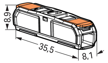 WAGO 221-2411 Steckklemme 2f 450V 32A Serie 221 0,2-4qmm - 10er Set