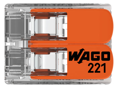 WAGO 221-412 Steckklemme 2f 450V 32A Serie 221 0,2-4qmm - 10er Set