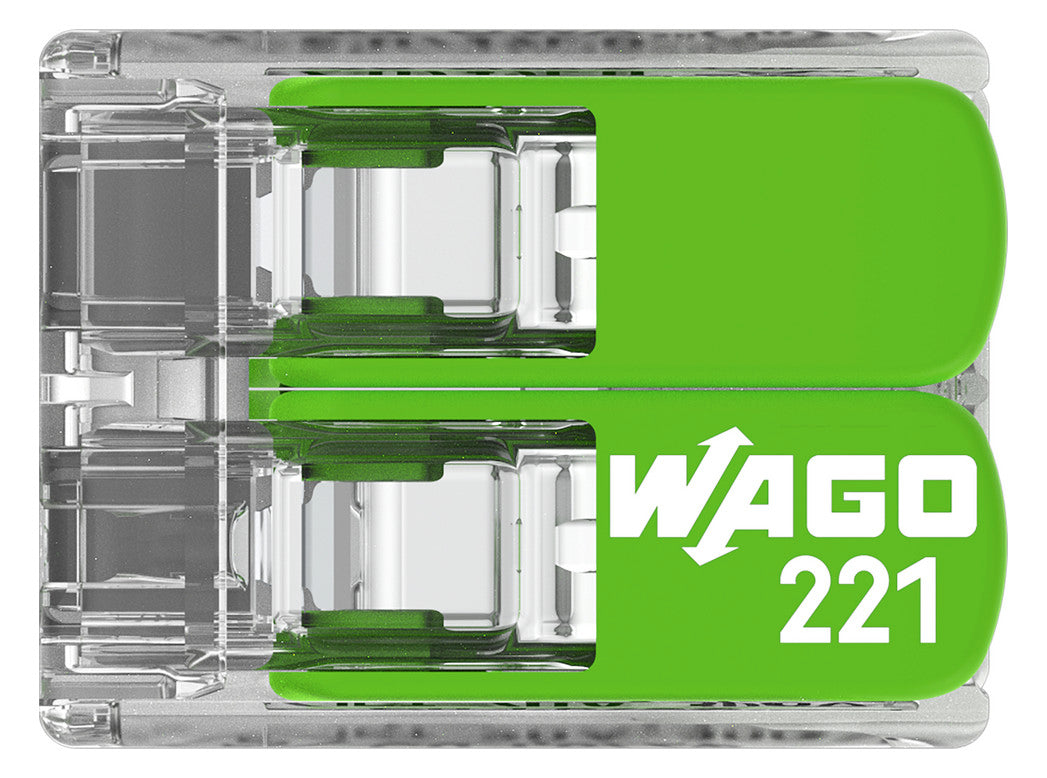 WAGO 221-422 Steckklemme 2f 450V 32A 0,2-4qmm gn - 10er Set
