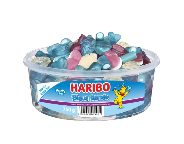 HARIBO - Blaue Runde - Fruchtgummi - 0,75kg