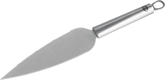 Dr. Oetker - Profi-Tortenmesser 2 in 1: Tortenmesser und Tortenheber, Küchenmesser, für die Hochzeitsfeier, 31 cm, verschiedene Kanten und rostfreier Edelstahl, Menge: 1 Stück