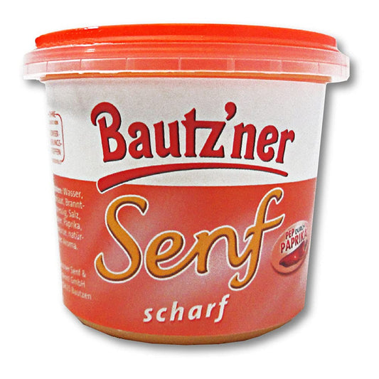 Bautzner - Senf scharf im Becher - Senfbecher - Bautzner Spezialitäten - 3er Pack - 3 x 200ml (Kopie)