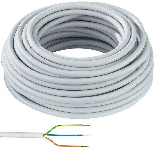 Installationskabel - NYM-J 3x1,5mm² 50m Ring, 3 adriges Installationskabel Mantelleitung ELEKTRO  Kabel | nach DIN VDE 0250-204