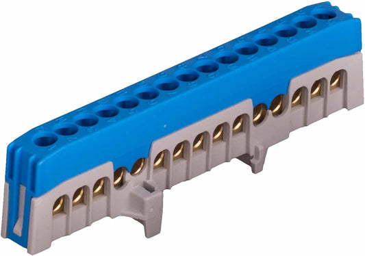 Pollmann Nullleiterklemme N15-F2 blau - 1 Stück