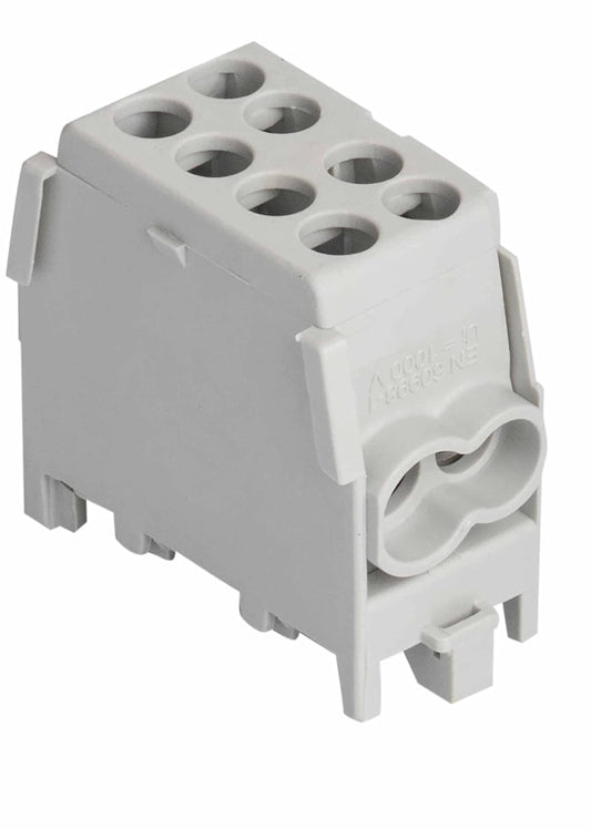 Pollmann - 2080136 Hauptleitungs-Abzweig- klemme HLAK 25 1/2 M2 grau