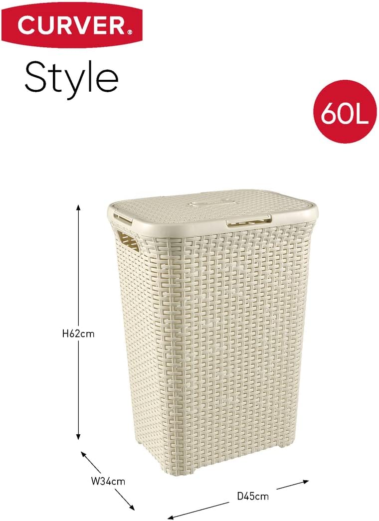 Curver  - Wäschebox 70788501 - 60L - Creme