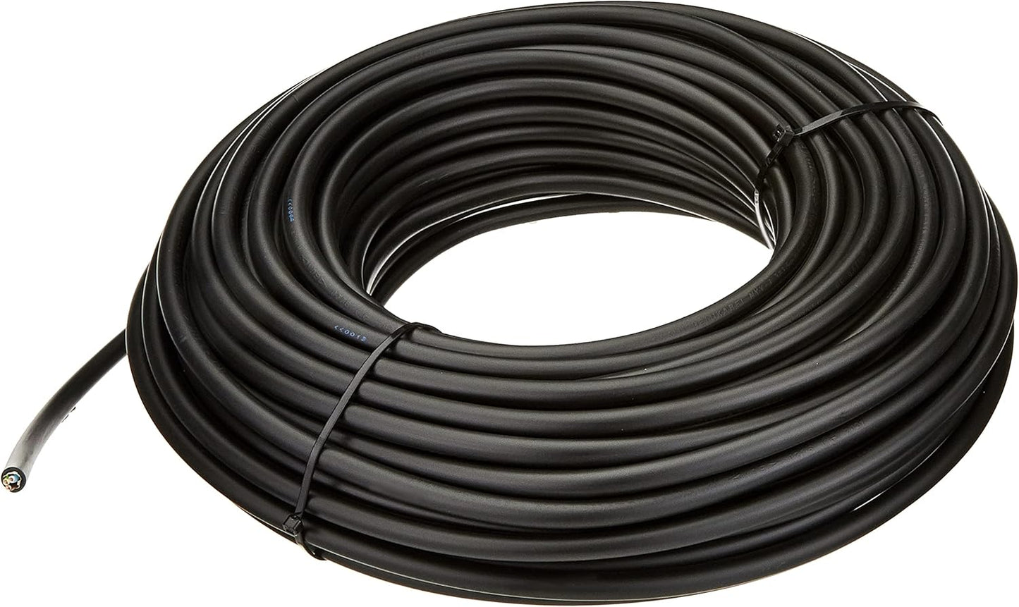 Waskönig-Walter - Erdkabel NYY-J 3x1,5mm²  - 50m Ring zur Verlegung im Freien - Erdreich (deutsche Markenware) VDE - Schwarz