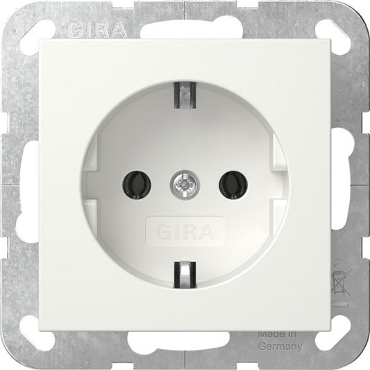 GIRA - 418803 Steckdose 1f reinweiß glänzend - System 55 - UP IP20