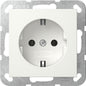 GIRA - 418803 Steckdose 1f reinweiß glänzend - System 55 - UP IP20