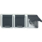 GIRA Steckdose mit Klappdeckel IP44 in grau