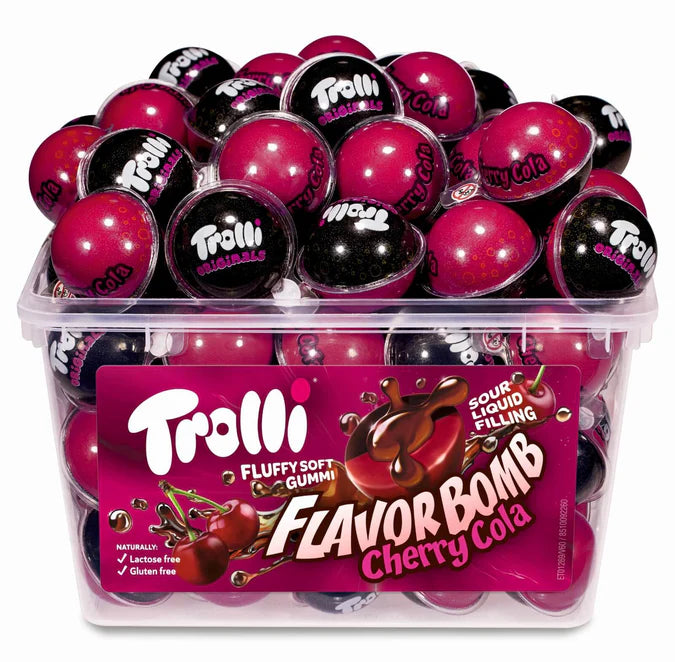 Trolli - Cherry Cola - Flavor Bomb - Fruchtgummi - 60 Stück - 1128g