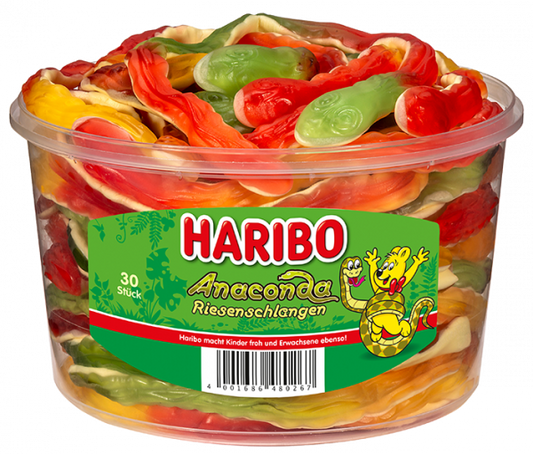HARIBO - Anaconda Riesenschlagen - Dose 30 Stück - 1,2kg