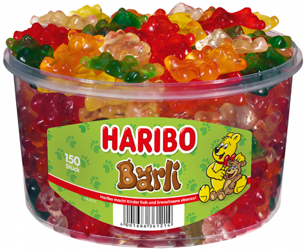 HARIBO - Bärli - Dose 150 Stück - 1,2kg