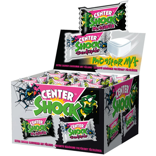 Center Shock - Monster Mix - gefülltes Kaugummi - 100 Stück à 4g einzel verpackt - 400g Schachtel