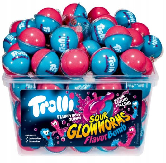 Trolli - Saure Glühwürmchen - Flavor Bomb - Fruchtgummi - 60 Stück - 1,128kg