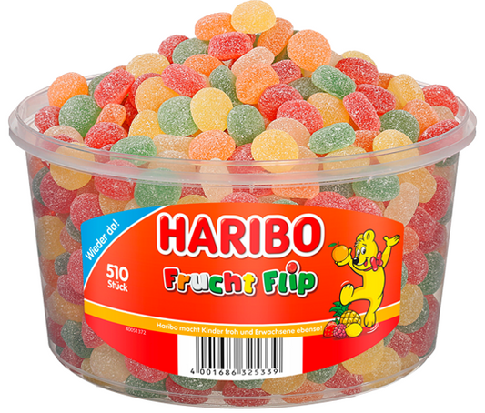 HARIBO - Frucht Flip - Dose 510 Stück - 1,275kg