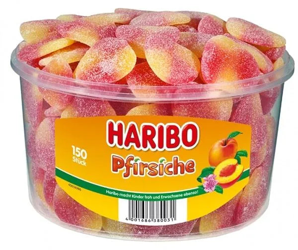 HARIBO - Pfirsiche - Dose 150 Stück - 1,35kg