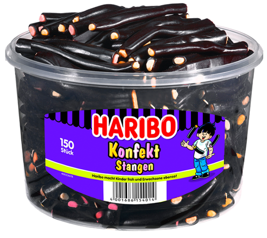 HARIBO - Konfekt Stangen - 150 Stück - 1,2kg