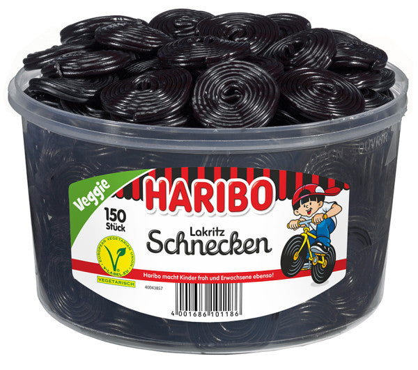 HARIBO - Lakritz Schnecken - 150 Stück - 1,5kg