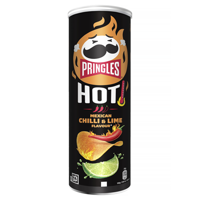 PRINGLES Chips - Hot Mexican Chili & Lime - 160g Dose