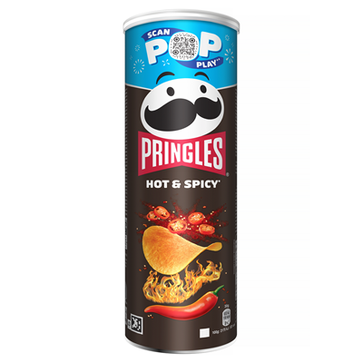 PRINGLES Chips - Hot & Spicy - 165g Dose