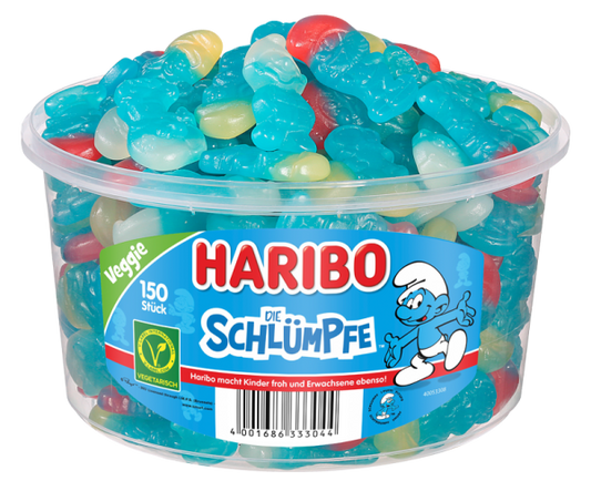 HARIBO - Die Schlümpfe - 150 Stück - 1,35kg