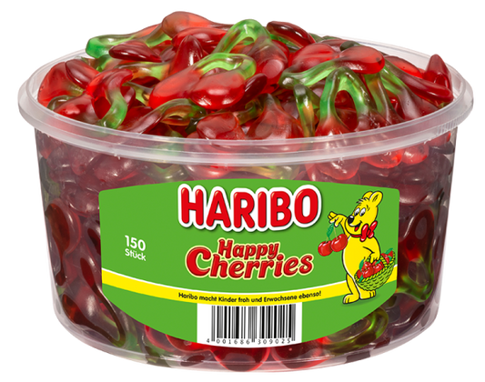 HARIBO - Happy Cherries - Dose 150 Stück - 1,2kg