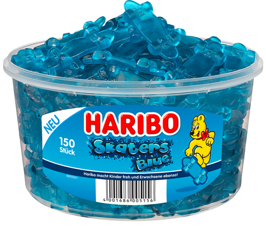 HARIBO - Skaters Blue - Dose 150 Stück - 1,2kg