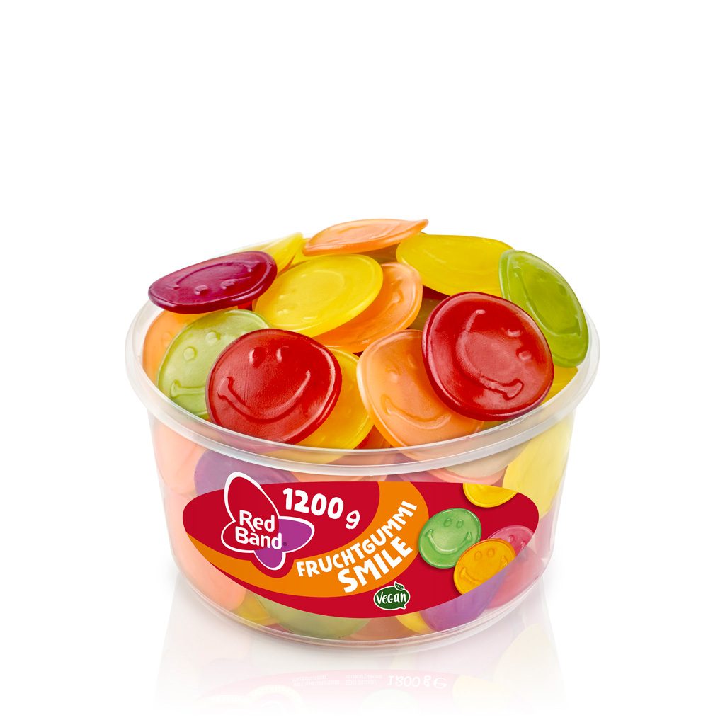 Red Band - Fruchtgummi Smile - Klarsichtdose - 1,2kg