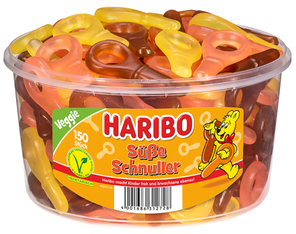 HARIBO - Süße Schnuller - 150 Stück - 1,35kg