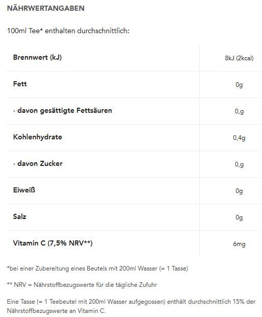 Teekanne - Apfel - 20 Teebeutel -  60g