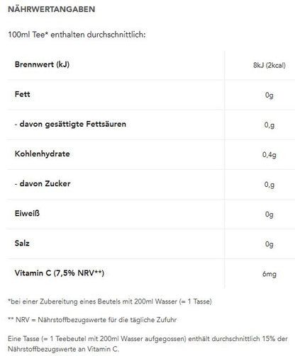 Teekanne - Apfel - 20 Teebeutel -  60g