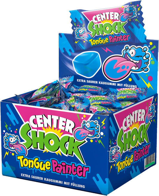 Center Shock - Tongue Painter - gefülltes Kaugummi - 100 Stück à 4g einzel verpackt - 400g Schachtel