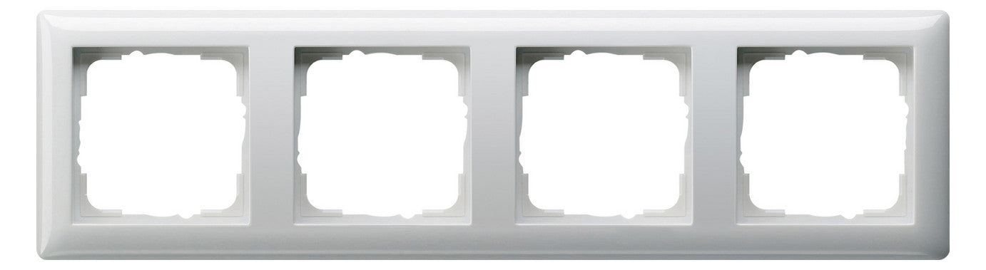 GIRA Serie Standard 55 - reinweiß glänzend (021403) 4-fach Rahmen
